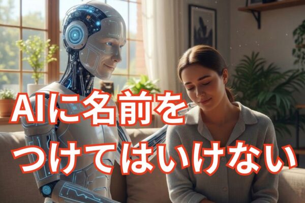 AIに名前をつけてはいけない――なんでも受け止めてくれる存在と、どう線を引くか